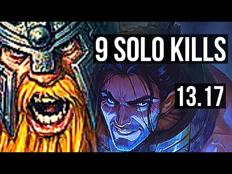 OLAF vs SYLAS (TOP) | 9 solo kills, 400+ games | NA Master | 13.17