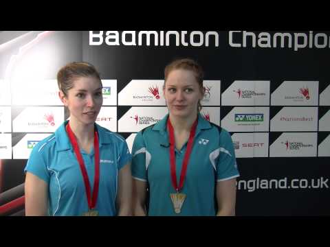 Heather Olver and Lauren Smith on winning the women's doubles title