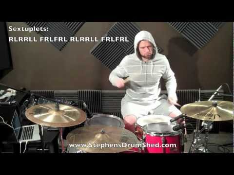 30 Second Drum Lesson - Sextuplets and Paradiddle-diddles