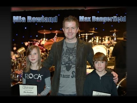 Max Dangerfield & Mia Rowland - 2nd and 3rd place at Australia's Best Up & Coming Drummer Comp 2012