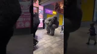 Download lagu Giant Inflatable Kingkong Costume Adult Furry Walking Gorilla Mascot Suit mp3