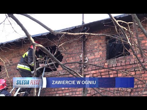 Dwa groźne pożary w Zawierciu 07.04.2018