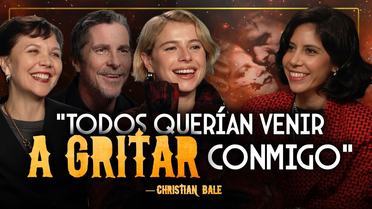 CHRISTIAN BALE me revela su EXTRAÑO RITUAL en LA NOVIA| Entrevista elenco