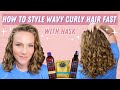 Fast Drugstore Routine For Perfect Curly Hair Ft Hask Hair Care