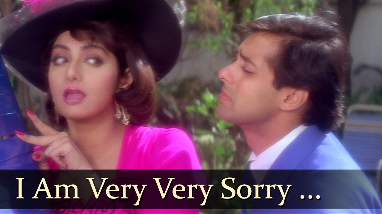I Am Very Very Sorry Lyrics  | Chaand Kaa Tukdaa | Salman Khan, Sridevi | Lata Mangeshkar, Vipin Sachdeva | Mahesh Sharma