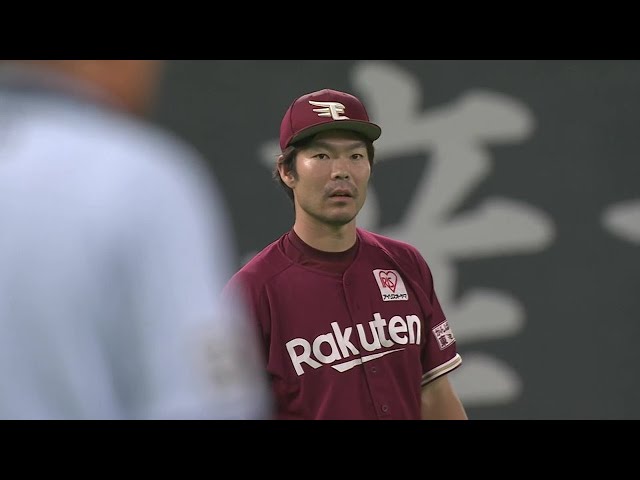 【3回裏】イーグルス・島内宏明 レフト前に落ちそうな打球をスライディングキャッチ!! 2022年8月18日 北海道日本ハムファイターズ 対 東北楽天ゴールデンイーグルス