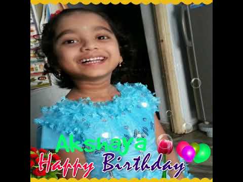 Happy birthday akshaya