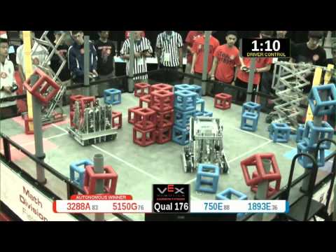 2015 VRC Math Q176 - 3288A 5150G vs 750E 1893E - 66 to 52 - VEX Worlds 2015 - Math Division