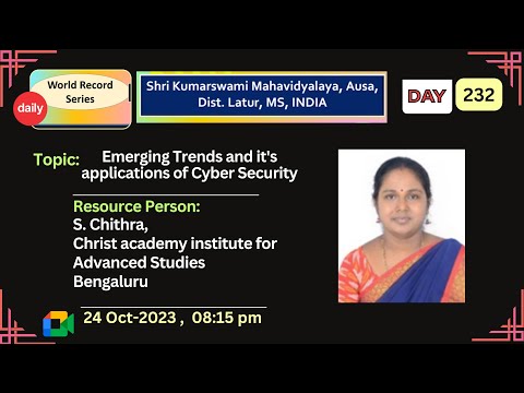 Shri Kumarswami Mahavidyalaya, Ausa - Emerging Trends and it's applications of Cyber Security