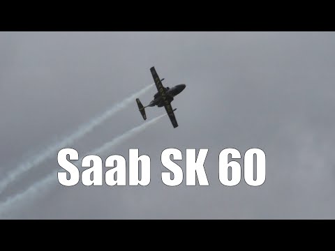 SweAF Veteran Jet Saab SK60 Airshow Highlights Saturday - Flygfesten 2022