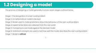 Mathematical modelling.