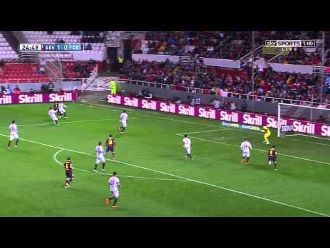 Sevilla vs FC Barcelona - Full Match 9.02.2013 La Liga | 1st half