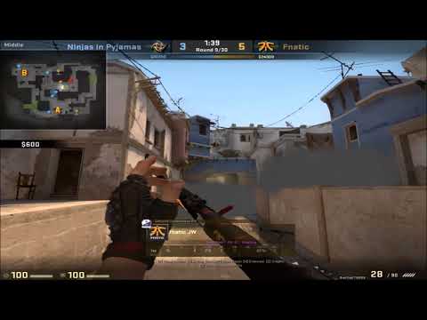 POV - JW (Fnatic)(26-15) vs NiP / mirage / ECS Season 4 Europe