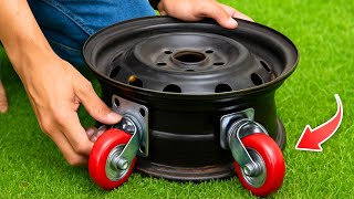 65-Years-Old Mechanic Taught Me This! Easy Way To Make Thousands Of Dollars From Old Car Wheel!