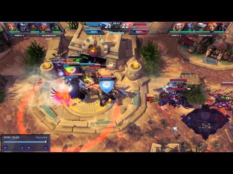 Sonya escapes Falstad Mighty Gust with her Leap - Heroes of the Storm