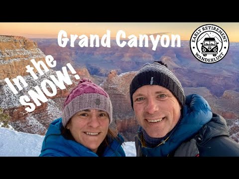 The SNOWY Grand Canyon (via Planes, Trains and Automobiles!!!)