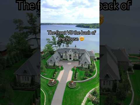 Enormous custom limestone estate with negative edge pool, overlooking Orchard Lake!  #luxury #homes