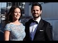 Prince Carl Philip and SOFIA HELLQVIST arrive at their.