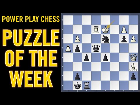 Chess puzzle of the week - BLACK TO PLAY | Tejaswini vs Zhezhovska
