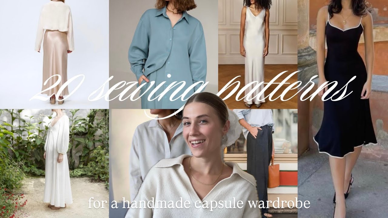 20 sewing patterns for a minimalist capsule wardrobe