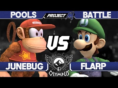 Olympus - Junebug (Diddy Kong) vs Flarp (Luigi) - PM Pools - Project M