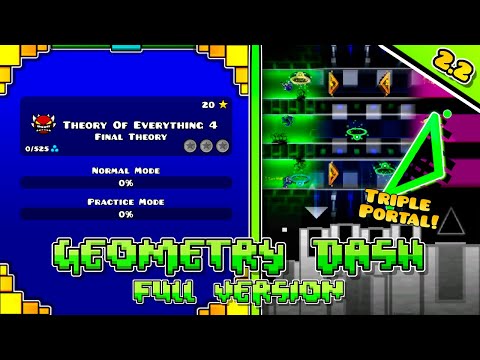 Theory Of Everything 4 (Final Theory) | Geometry Dash Full Version | ToE 2.2 By CrAliz & VieGier GD