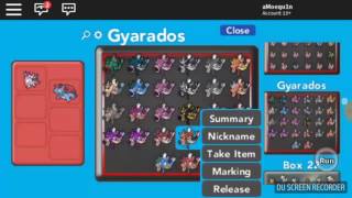 ROBLOX Pokemon Brick Bronze - Bob's Magik Pond, Gyarados Patterns