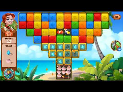 Lost Island Blast Adventure Level 607 - No Boosters