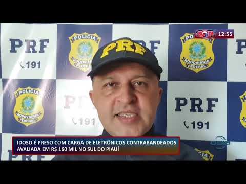 Idoso é preso com R$ 160 Mil em eletrí´nicos contrabandeados 29 09 2020