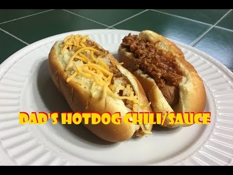 Dad's Hotdog Chili/Sauce Recipe