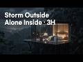 Storm Outside Safe Inside Cliff Glass Room Rain Sounds 3H
