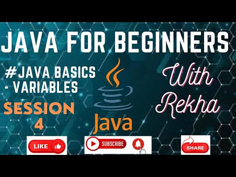 Java For Beginners Session 4 Java Basics Variables Types Learning Core Java With Rekha