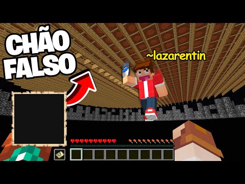 JOGUEI MEUS AMIGOS NO VOID DO MINECRAFT
