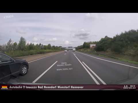 1090 GERMANY - Autobahn 2 Lauenau Bad Nenndorf Wunstorf Hannover DASHCAM 2019 WWW.TOFIL.NET