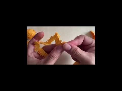 Easy crepe paper Craspedia /  Billy Button /paling senang #howto #diy #craftwithme #giftideas 