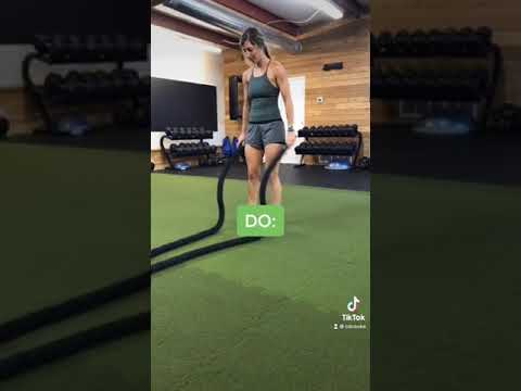 the do's and dont's of the battle ropes!