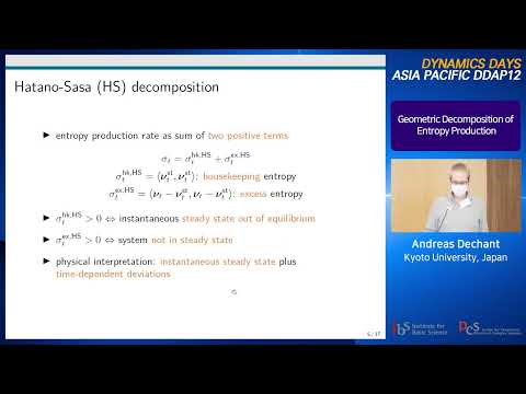 Andreas Dechant: Geometric Decomposition of Entropy Production