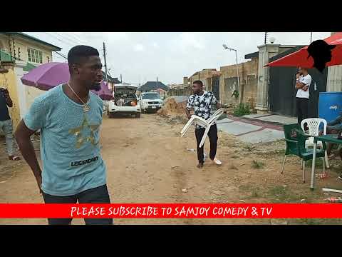 BABA EKO WITH ADENIYI JOHNSON FIGHTING ON SET