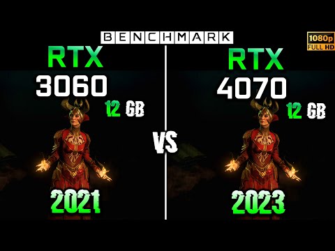 RTX 3060 12GB vs RTX 4070 12GB // Gaming Test in 10 Games // 1080p // Benchmark