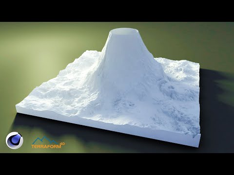Creating Volcano Terrain In Cinema 4d 23 With Terraform4d
