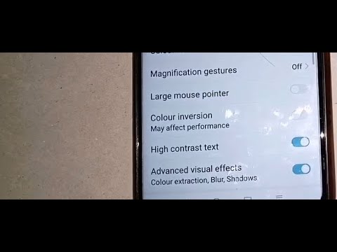 how to turn off high contrast text in honor 20i mobile !! how to turn off high contrast text