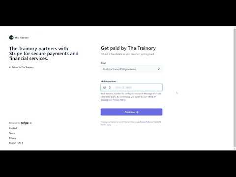 TheTrainory.com Onboarding - Step 6: Stripe Connect