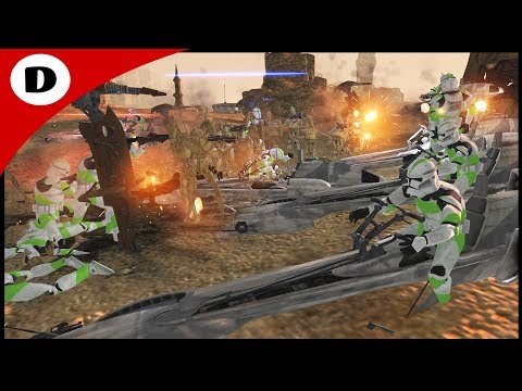 GEONOSIS CLONE SPEEDER FIGHT ~ Men of War: Star Wars Mod