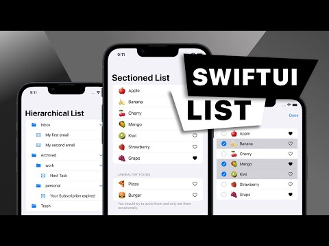 SwiftUI Tutorial: How to create List View, Custom Cells, and use List Styles thumbnail