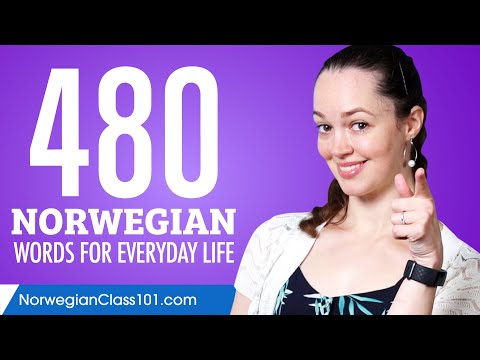 480 Norwegian Words for Everyday Life - Basic Vocabulary #24