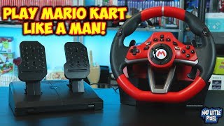 Play Mario Kart & Other Racing Games Like A Man! Hori Mario Kart Racing Wheel Deluxe Pro Review!