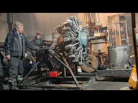 Shvetsov ASh-62 Radial Engine First Start