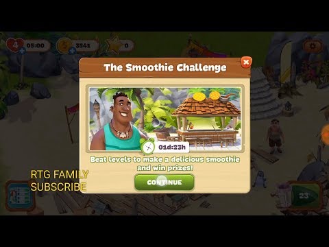 Lost island match 3 blast adventure level 23 The Smoothie Challenge UNLIMITED lives MYSTERY ISLAND