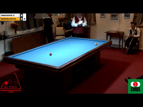 Czech National Championship 3-cushion - Group - Veronika KRAUSOVÁ vs Renata BOHADLOVÁ