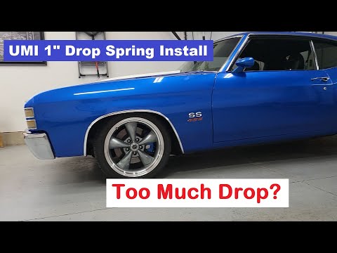 UMI Front Drop Spring Install on a GM A Body Chevelle